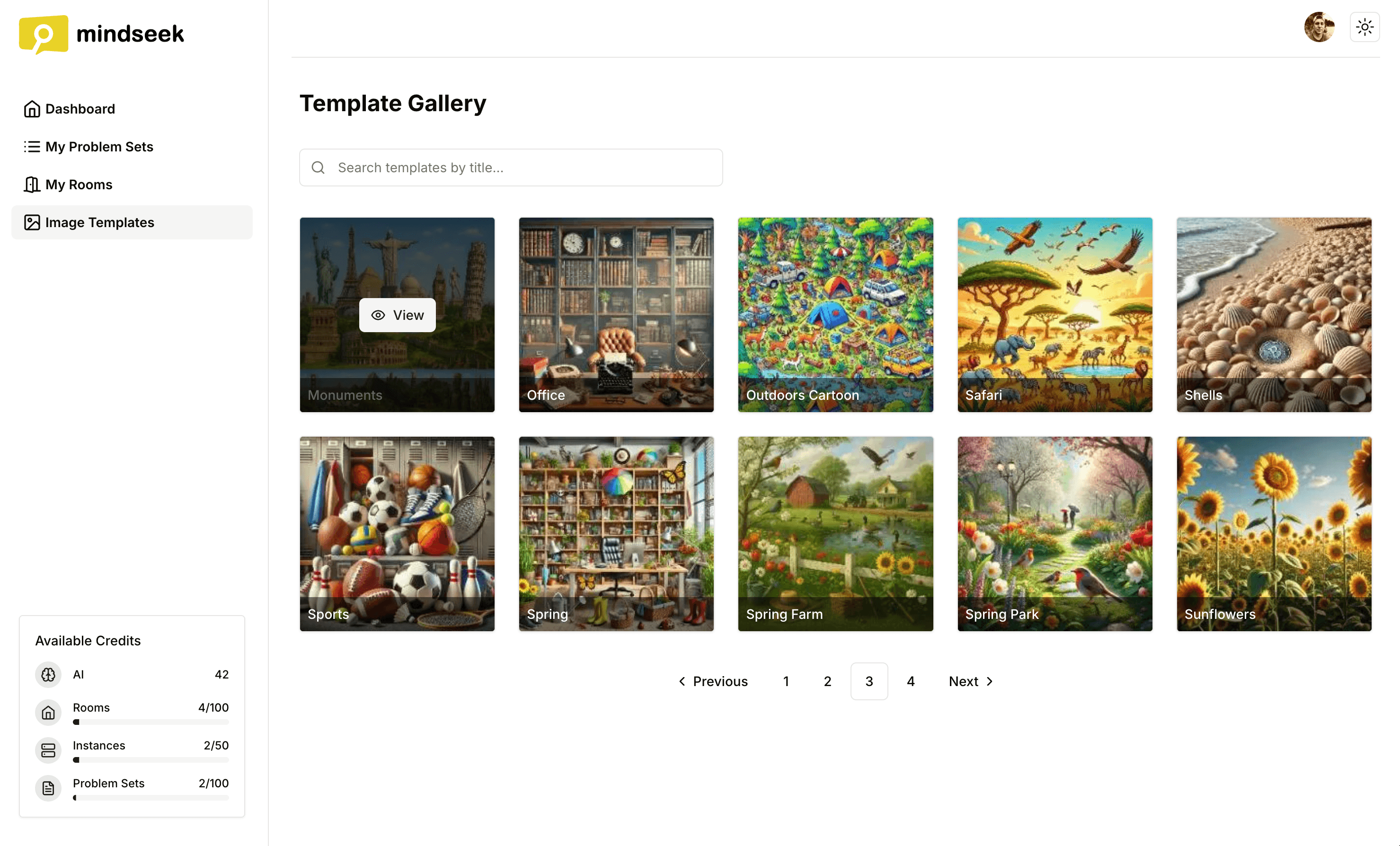 Choose Images preview